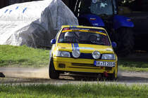 Peugeot 205 GTi 1.9, Tim Leidgschwendner & Ioannis Hunscha, bei der Rallye Köln - Ahrweiler am 12.11.2022, bei Rodder