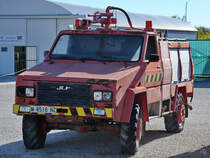 Ein ausgedientes Flughafenfeuerwehrfahrzeuge von DAF/JLP war im Museo del Aire zu sehen. (Cuatro Vientos, November 2022)