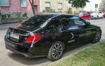 Rückansicht: Mercedes-Benz C-Klasse W205. Aufnahme: 06.2021.