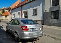 Rückansicht: Lada Granta Liftback 2191. Aufnahme: 06.2021.