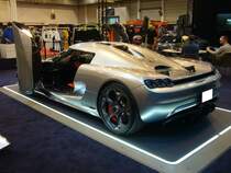 Heckansicht eines Koenigsegg CC850. Essen Motor Show am 06.12.2022.