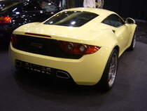 Heckansicht des Artega GT Sondermodelles Intro = Nr.: 2 von 99. Essen Motor Show am 06.12.2022.