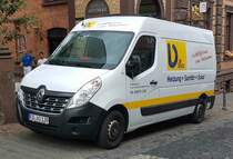 =Renault Master III des Heizungsbauers DIETZ steht im Juni 2022 in Hünfeld