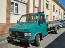 Diesen echt schön sanierter Fiat Ducato Pritsche habe ich in Mai, 2021 fotografiert.