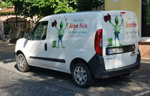 =Fiat Doblo vom Malermeister HELM steht im Juni 2022 in Hünfeld