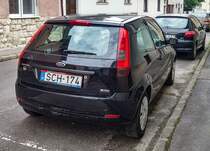 Rückansicht: Ford Fiesta Mk5. Foto: Mai, 2021.