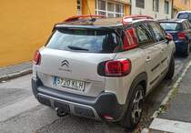 Rückansicht: Citroen C3 Aircross. Foto: Mai, 2021.