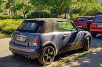 Rückansicht: Mini Convertible. Foto: Mai, 2021.