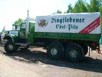 Kras 255 mit Werbung f�r eine Brauerei stand auf dem Gel�nde des Oldtimertreffens in Werdau