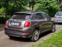 Rückansicht: Fiat 500X. Foto: Juni 2021.