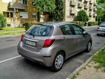 Rückansicht: Toyota Yaris Mk3. Foto: Juni 2021.