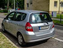 Rückansicht: Honda Jazz Mk1. Foto: Juni 2021.