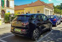 Rückansicht: BMW i3. Foto: Juni 2021.