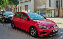 VW Golf VII R. Die Aufnahme stammt von Juni, 2021.
