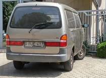 Rückansicht: Kia Pregio. Foto: Juni, 2021.