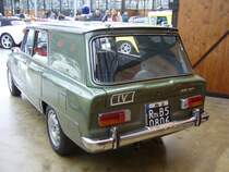 Heckansicht einer Alfa Romeo Giulia Giardinetta aus dem Jahr 1968. Classic Remise Düsseldorf am 30.12.2022.