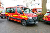 Feuerwehr Mainz Mercedes Benz Sprinter MTW am 31.12.22 beim Silvesterschwimmen in Mainz am Rheinufer