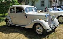 =MB 170 Da, Bj. 1951, 1767 ccm, 40 PS, steht auf der Ausstellungsfläche für Oldtimerfahrzeuge beim Bürgerfest  200 Jahre Landkreis Fulda  auf dem Gelände von Schloß Fasanerie im Juni 2022.