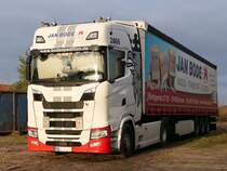 Scania S450 Sattelzug in Neubrandenburg am 07.01.2023