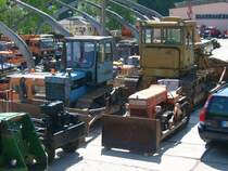 FIat und Utos Raupe im Gel�nde der Firma Teichmann Containerdienst in Werdau zum Oldtimertreffen