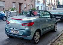 Rückansicht: Mitsubishi Colt CZC Cabriolet in Greenish Silver. Foto: 07.2021.