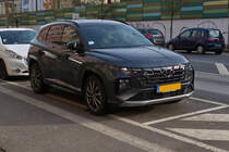 Hyundai Tucson stand am Straenrand. 01.2023