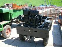 Hier mal das Fahrgestell eines Fu�lenker Multicars M21 beim Oldtimertreffen in Werdau