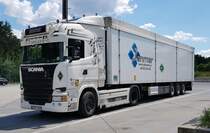 =Scania Streamline der Spedition JANMAR aus Polen rastet im Juli 2022 an der A 9