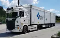 =Scania Streamline der Spedition JANMAR aus Polen rastet im Juli 2022 an der A 9