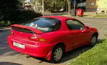 Rückansicht: Mazda MX-3. Foto: 07.2021.