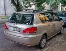 Rückansicht: Toyota Avensis Verso. Foto: 07.2021.