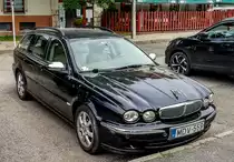 Diesen Jaguar X-Type Sportwagon ich in Juli, 2021 fotografiert.
