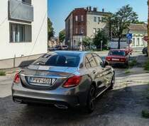 Rückansicht: Mercedes-Benz C-Klasse W205. Foto: 07.2021.