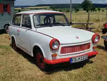 =Sachsenring Trabant, gesehen beim Oldtimertreffen in Wisselsrod, 06-2022