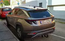 Rückansicht: Hyundai Tucson vierte Generation. Foto: 08.2021.