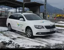 Zugerland Technik Skoda Octavia abgestellt in Arth-Goldau am 29.01.2023