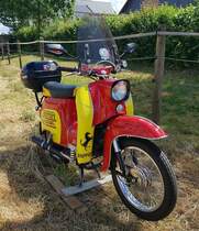 =Simson Schwalbe, ausgestellt beim Oldtimertreffen in Wisselsrod, 06-2022