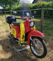 =Simson Schwalbe, ausgestellt beim Oldtimertreffen in Wisselsrod, 06-2022