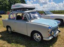 =Sachsenring Trabant 601, ausgestellt beim Oldtimertreffen in Wisselsrod, 06-2022