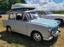 =Sachsenring Trabant 601, ausgestellt beim Oldtimertreffen in Wisselsrod, 06-2022