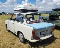 =Sachsenring Trabant 601, ausgestellt beim Oldtimertreffen in Wisselsrod, 06-2022