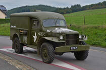 Dodge Oldtimer Militär Lkw, aufgenommen während einer Rundfahrt. 09.2022 

