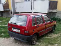 Rückansicht: Fiat Uno 1.7 D. Foto: August, 2021.