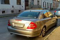 Rückansicht: Mercedes-Benz E-Klasse W211. Foto: August, 2021.