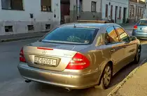 Rückansicht: Mercedes-Benz E-Klasse W211. Foto: August, 2021.