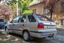 Rückansicht: Skoda Felicia Combi mit originalen Alufelgen! Foto: August, 2021.