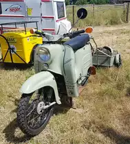 =Simson Schwalbe, gesehen beim Oldtimertreffen in Wisselsrod, 06-2022