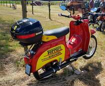 =Simson Schwalbe, gesehen beim Oldtimertreffen in Wisselsrod, 06-2022