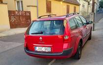 Rückansicht: Renault Megane II Grandtour. Foto: 08.2021.