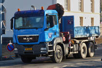 MAN TGS 33400, Kipper aufgenommen 02.2023.